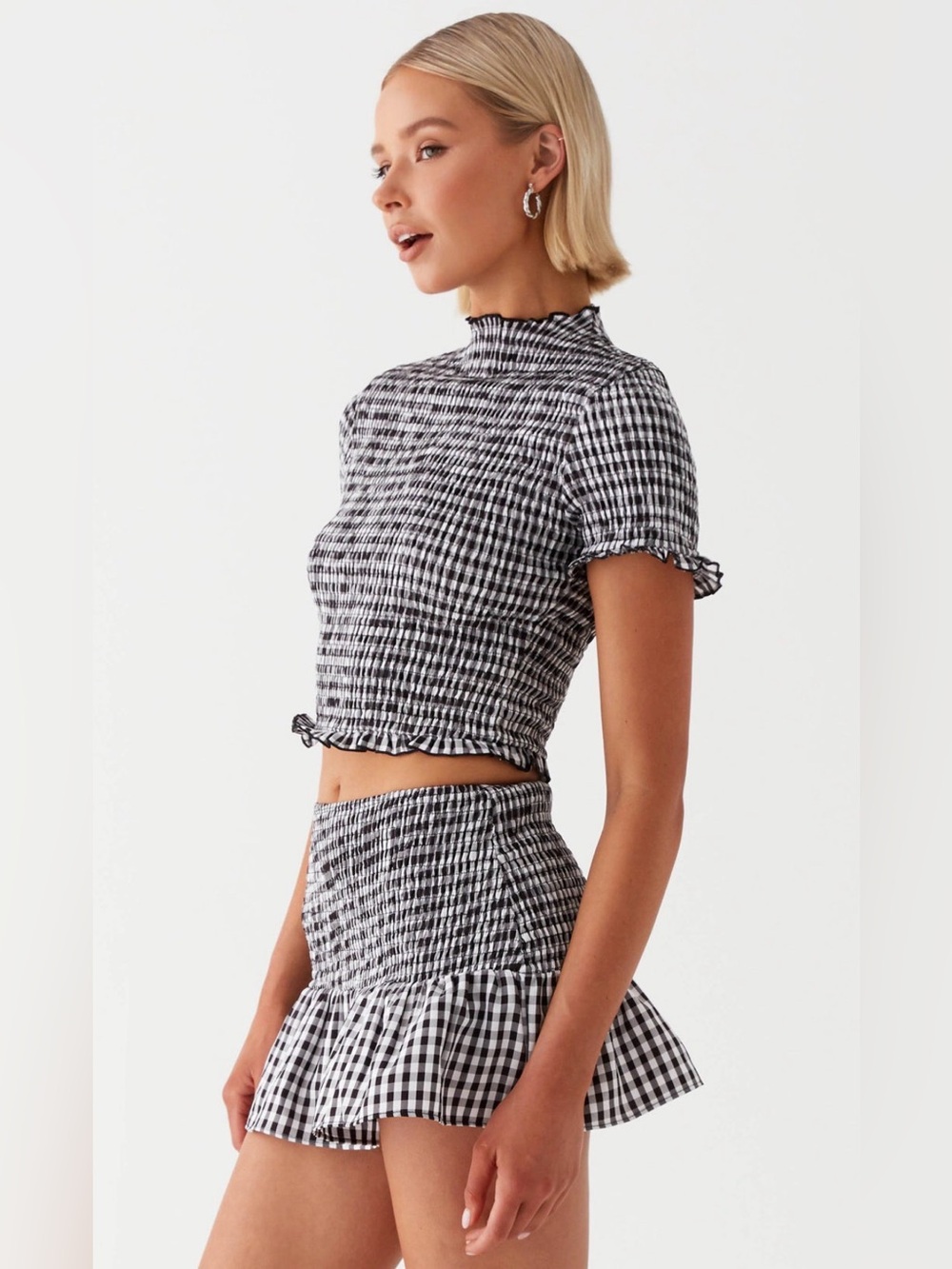 Peppermayo Sweetest Pie Black Gingham Set XXS US 0